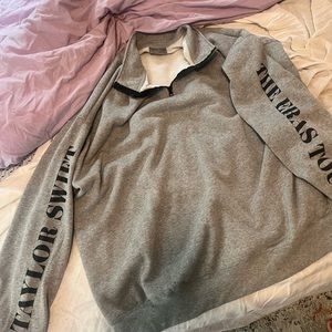 2XL Official Eras Tour Grey Zip-Up